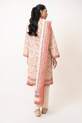 UAE- 3PC Lawn Printed Suit
