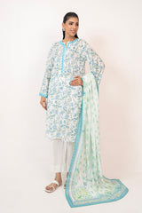 UAE-3PC Lawn Printed Suit