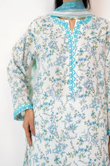 UAE-3PC Lawn Printed Suit