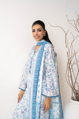 UAE- 3PC Lawn Printed Suit