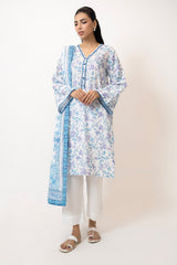 UAE- 3PC Lawn Printed Suit
