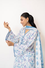 UAE- 3PC Lawn Printed Suit
