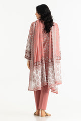 UAE-3PC Lawn Printed Suit