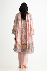 UAE-3PC Lawn Printed Suit