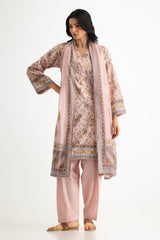 UAE-3PC Lawn Printed Suit
