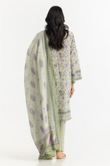 UAE-3PC Lawn Printed Suit