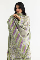 UAE-3PC Lawn Printed Suit
