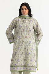 UAE-3PC Lawn Printed Suit