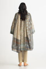 UAE- 3PC Lawn Printed Suit
