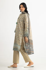 UAE- 3PC Lawn Printed Suit