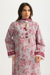 UAE- 3PC Lawn Printed Suit