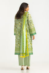 UAE-3PC Lawn Printed Suit