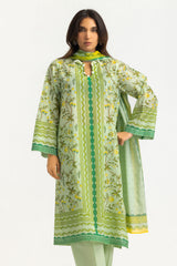 UAE-3PC Lawn Printed Suit