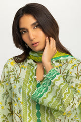 UAE-3PC Lawn Printed Suit