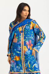 UAE- 3PC Lawn Printed Suit