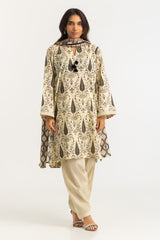 UAE-3PC Lawn Printed Suit