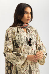 UAE-3PC Lawn Printed Suit