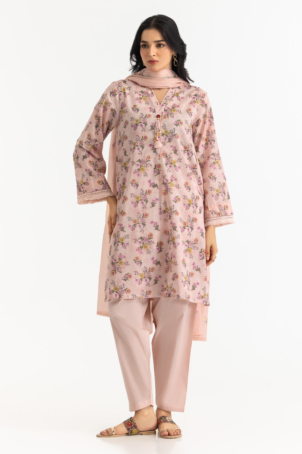 UAE- 3PC Lawn Printed Suit
