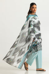 UAE- 3PC Lawn Printed Suit