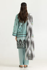 UAE- 3PC Lawn Printed Suit