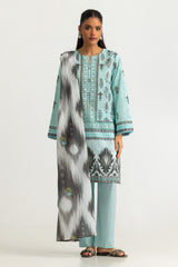 UAE- 3PC Lawn Printed Suit