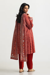 UAE-3PC Lawn Printed Suit
