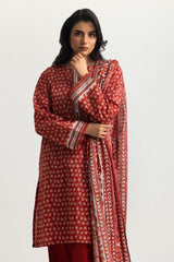 UAE-3PC Lawn Printed Suit