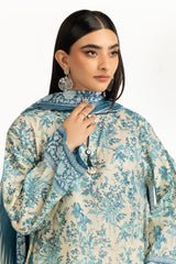 UAE- 3PC Lawn Printed Suit