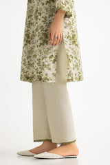 UAE-3PC Lawn Printed Suit With Denting Lawn Embroidered  Dupatta