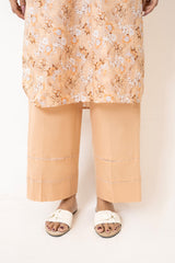UAE-3PC Lawn Printed Suit With Embroidered Dupatta