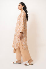 UAE-3PC Lawn Printed Suit With Embroidered Dupatta