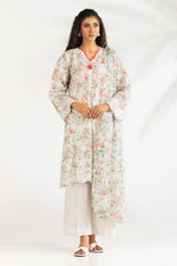 UAE-3PC Lawn Printed Suit With Embroidered IUSTKSD-2042