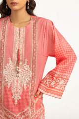 UAE-3PC Lawn Printed Suit With Embroidered IUSTKSD-2104