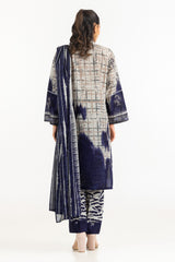 UAE-3PC Lawn Printed Suit With Embroidered IUSTKSD-2119