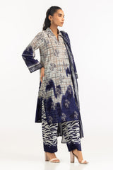 UAE-3PC Lawn Printed Suit With Embroidered IUSTKSD-2119