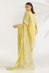 UAE-3PC Lawn Printed Suit With Embroidered IUSTKSD-2123