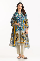 UAE-3PC Lawn Printed Suit With Embroidered IUSTKSD-2187