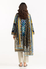 UAE-3PC Lawn Printed Suit With Embroidered IUSTKSD-2187