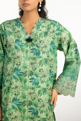 UAE-3PC Lawn Printed Suit With Embroidered IUSTKSD-2189