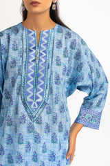 UAE- 3PC Lawn Printed Suit With Embroidered