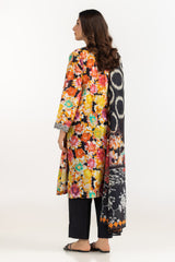 UAE-3PC Lawn Printed Suit With Embroidered IUSTKSD-2305