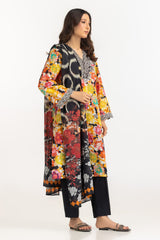 UAE-3PC Lawn Printed Suit With Embroidered IUSTKSD-2305