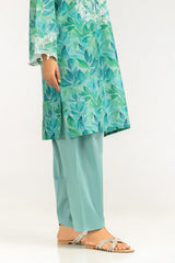 UAE- 3PC Lawn Printed Suit With Embroidered