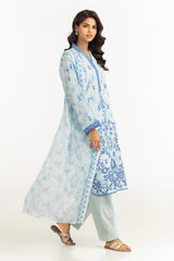 UAE-3PC Lawn Printed Suit With Embroidered IUSTKSD-2307