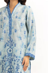 UAE-3PC Lawn Printed Suit With Embroidered IUSTKSD-2307