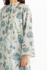 UAE-3PC Lawn Printed Suit With Embroidered IUSTKSD-2314