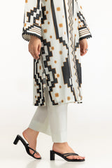 UAE- 3PC Lawn Printed Suit With Embroidered