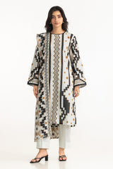 UAE- 3PC Lawn Printed Suit With Embroidered