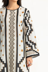 UAE- 3PC Lawn Printed Suit With Embroidered