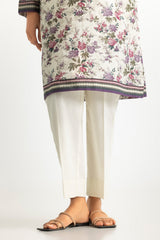 UAE-3PC Lawn Printed Suit With Embroidered
